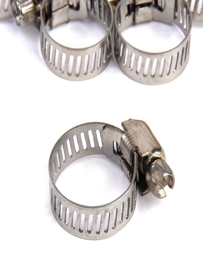 NEXTPRO Stainless Steel 5 Pcs Adjustable Hose Pipe Clips Spring Clamp 13-19mm. | Safety Clips (Stainless Steel, Clamp 5 Pcs) - Image 2